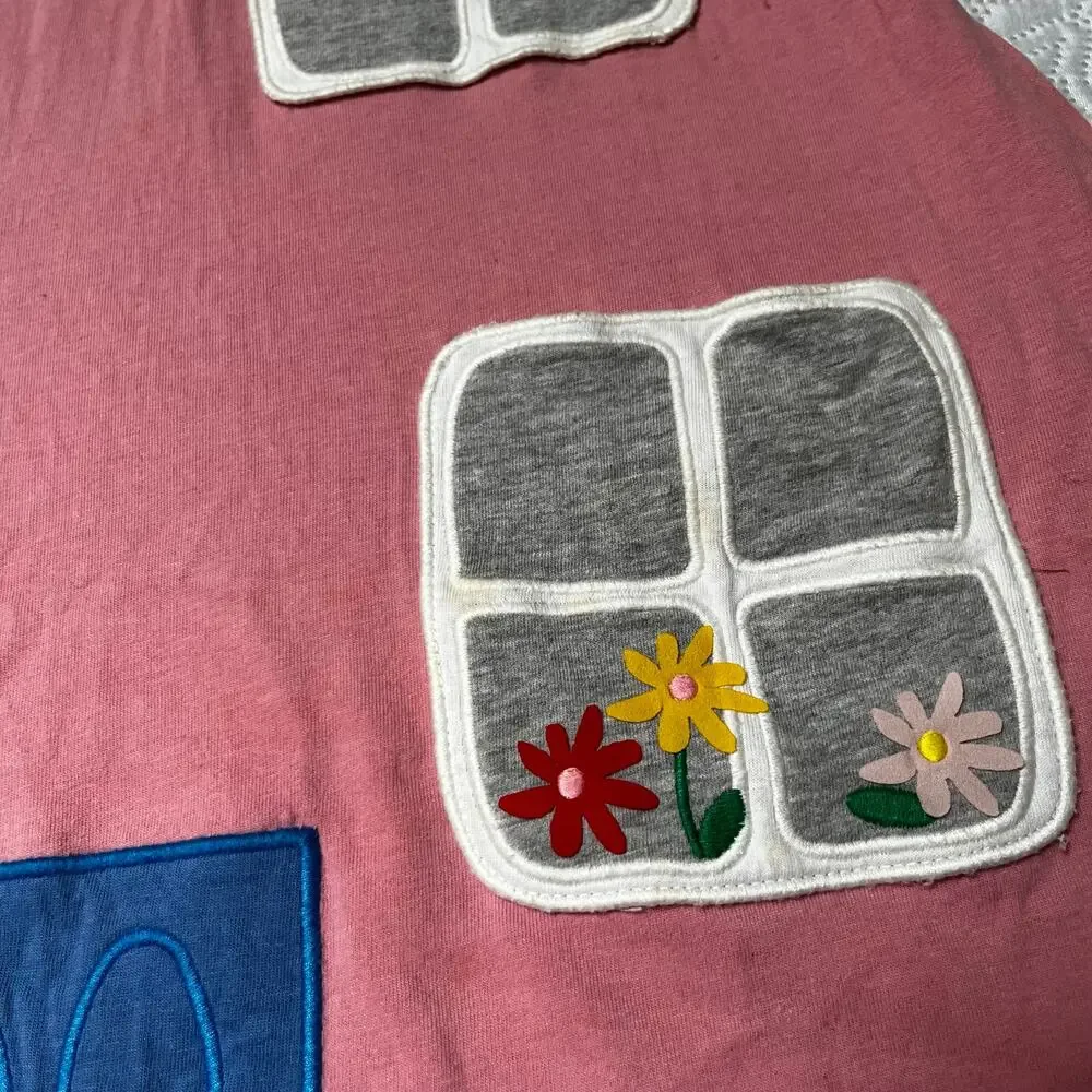 Mini Boden Window House Applique Dress Size 7/8